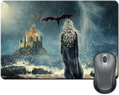 

Rangeele Inkers Khaleesi Dragon Mousepad(Multicolor)