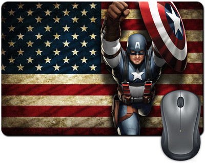 

ShopMantra Captain america ready for fight Mousepad(Multicolor)