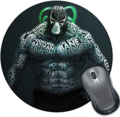 

Rangeele Inkers Bane Batman Typography Round Mousepad(Multicolor)