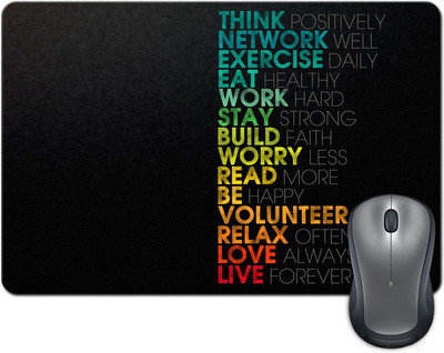

ShopMantra Think positively network well Mousepad(Multicolor)