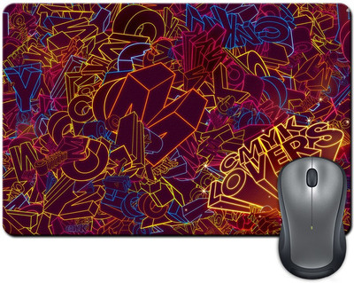 

Rangeele Inkers Cmyk Lovers Mousepad(Multicolor)