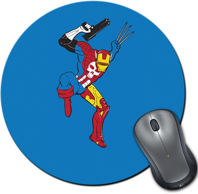 

Rangeele Inkers Superhero Package Round Mousepad(Multicolor)