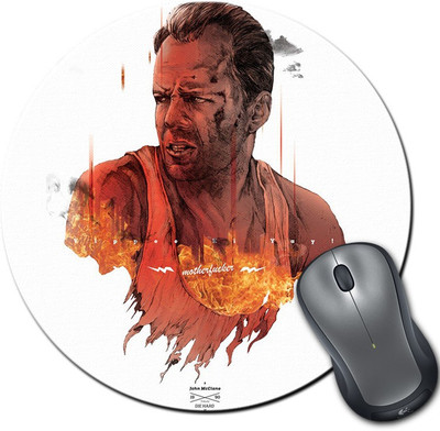 

Rangeele Inkers Die Hard Fan Art Round Mousepad(Multicolor)