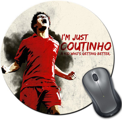 

ShopMantra Coutinho Liverpool FC Round Mousepad- SMMR00000114 Mousepad(Multicolor)