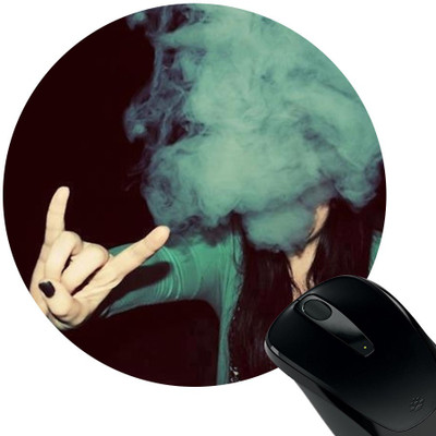 

Huppme Smoker Girl Mousepad(Black)