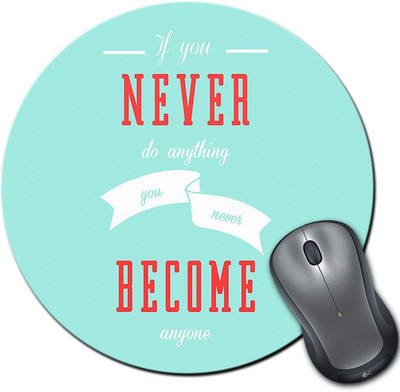 

Rangeele Inkers Just Do Things Round Mousepad(Multicolor)