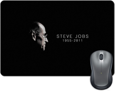

ShopMantra Steve Jobs Minimal Design Mousepad(Multicolor)