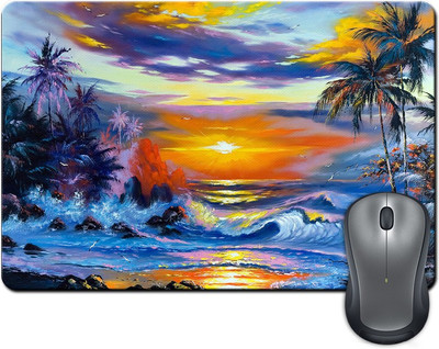 

ShopMantra Sunset Lake View Painting Mousepad(Multicolor)