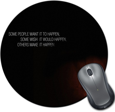 

Rangeele Inkers Some Make It Happen Michael Jordan Round Mousepad(Multicolor)
