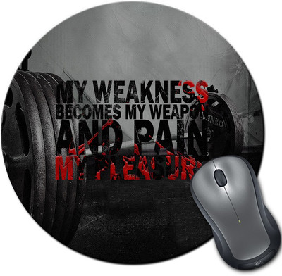 

Rangeele Inkers Pain Is Pleasure Round Mousepad(Multicolor)