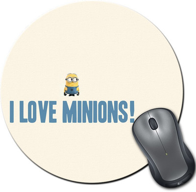 

Rangeele Inkers I Love Minions Round Mousepad(Multicolor)