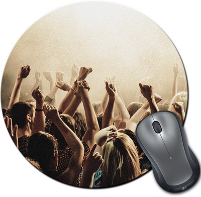 

Rangeele Inkers Rock Concer View Round Mousepad(Multicolor)