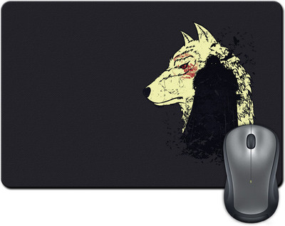 

ShopMantra Wolf and Bat Mousepad(Multicolor)