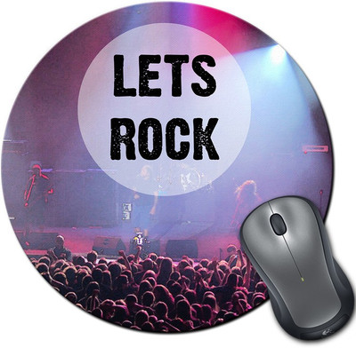 

Rangeele Inkers Lets Rock Band Round Mousepad(Multicolor)