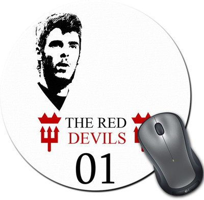 

ShopMantra David De Gea The reds Footballer Round Mousepad- SMMR00000120 Mousepad(Multicolor)