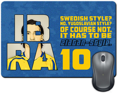 

ShopMantra Zlatan Ibrahimovi Sweden Football Mousepad(Multicolor)