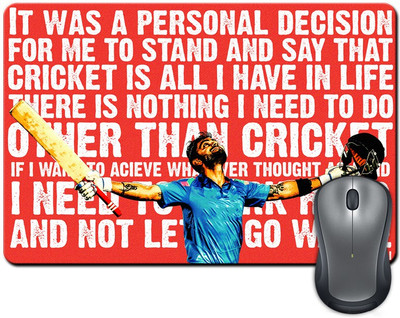 

ShopMantra Virat Kohli Quote Mousepad(Multicolor)