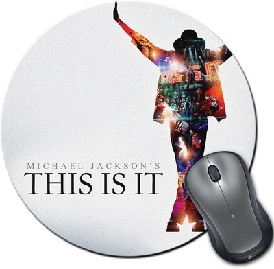 

Rangeele Inkers Michael Jackson This Is It Round Mousepad(Multicolor)