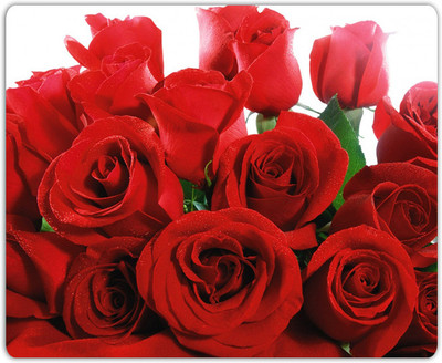 

Lovely Collection Cute Love Roses Mousepad(Multicolor)