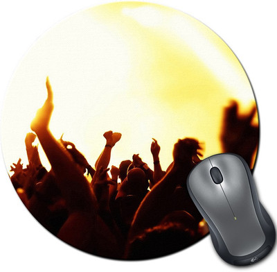 

Rangeele Inkers Rock Concert Round Mousepad(Multicolor)
