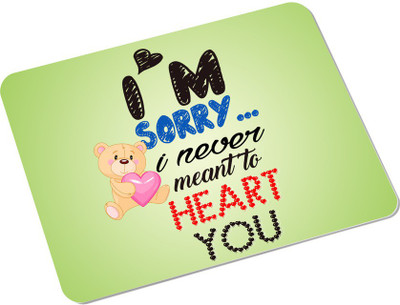 

SKY TRENDS I Miss You With Smile Sky Pink Heart Special Gifts For Birthday And Anniversary Rectangle Mousepad(Multicolor)