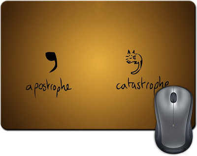 

Rangeele Inkers A Postrophe And Catastrophe Mousepad(Multicolor)