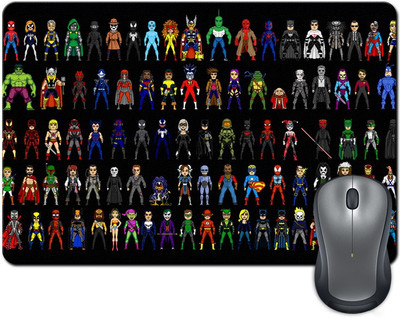 

Rangeele Inkers Superhero Minimals Mousepad(Multicolor)