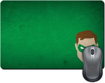 

Rangeele Inkers Green Lantern Minimals Art Work Mousepad(Multicolor)