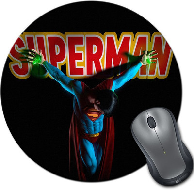 

Rangeele Inkers Superman Kryptonite Loss Round Mousepad(Multicolor)