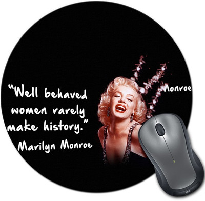 

Rangeele Inkers Marilyn Monroe Quote Round Mousepad(Multicolor)