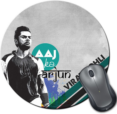 

ShopMantra Virat Kohli Aaj Ka Arjun Round Mousepad- SMMR00000303 Mousepad(Multicolor)