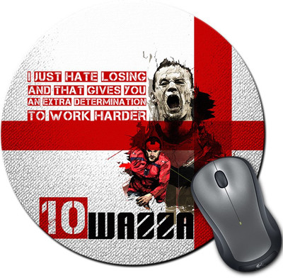 

ShopMantra Wayne Rooney England Football Round Mousepad- SMMR00000233 Mousepad(Multicolor)