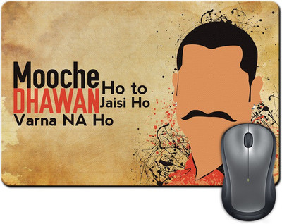 

ShopMantra Shikhar Dhwan Mooche Hoto dhawan Jasi ho Mousepad(Multicolor)