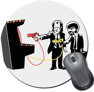 

Rangeele Inkers Pulp Fiction Game Round Mousepad(Multicolor)