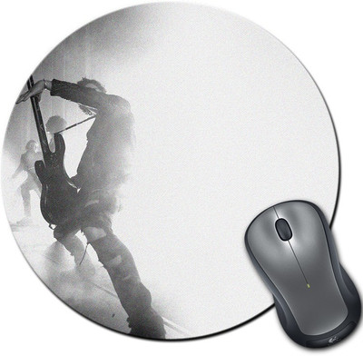 

Rangeele Inkers Rock Guitarist Round Mousepad(Multicolor)