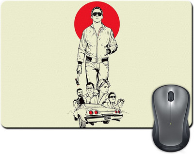 

Rangeele Inkers The Taxi Driver Fan Art Mousepad(Multicolor)