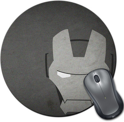 

Rangeele Inkers Ironman Grescale Minimal Round Mousepad(Multicolor)