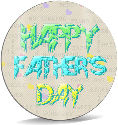 

SKY TRENDS Happy Father's Day With Colorful Words Best Gifts For Father's Day Mousepad(Multicolor)