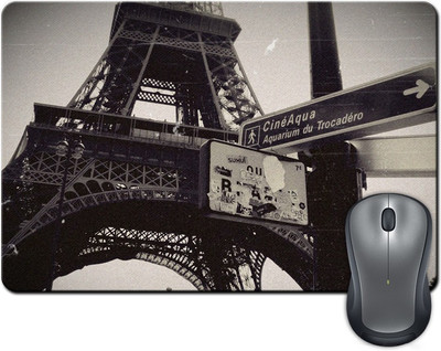 

Rangeele Inkers Eiffel Tower Streets Mousepad(Multicolor)