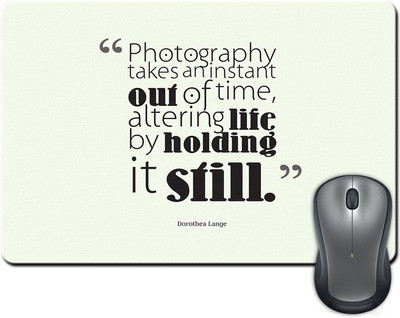 

Rangeele Inkers Photography Quotes Mousepad(Multicolor)