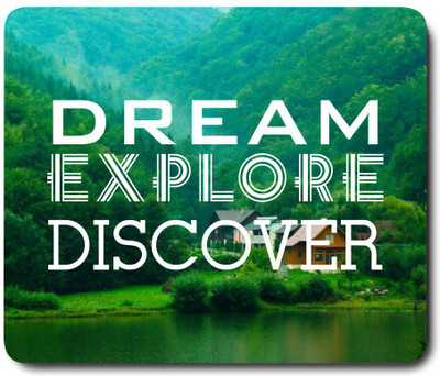 

Giftsmate Scenic Dream Explore Motivational Inspirational Slogan Mousepad(Multicolor)