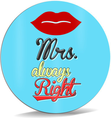

SKY TRENDS Mrs. Always Right With Sky Background Sweet Gifts For Bithday And Anniversary Mousepad(Multicolor)