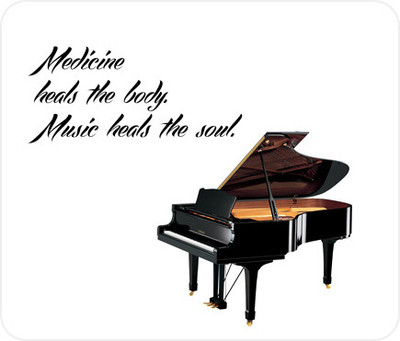 

Allthingscustomized Music Heals the Soul Mousepad(Multicolor)