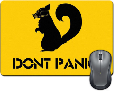 

ShopMantra Don't Panic Squirrel Minimal Design Mousepad(Multicolor)
