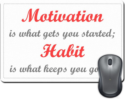 

ShopMantra Motivation is What Gets You Started Mousepad(Multicolor)