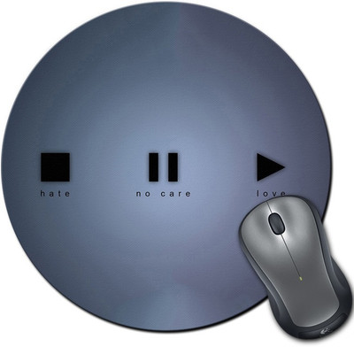 

Rangeele Inkers Life Buttons Round Mousepad(Multicolor)