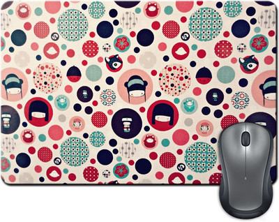 

Rangeele Inkers Cute Pattern Mousepad(Multicolor)