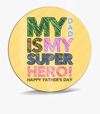 

SKY TRENDS My Dad Is My Super Hero ! Multi color Shade Best Gifts For Dad Father's Day Mousepad(Multicolor)