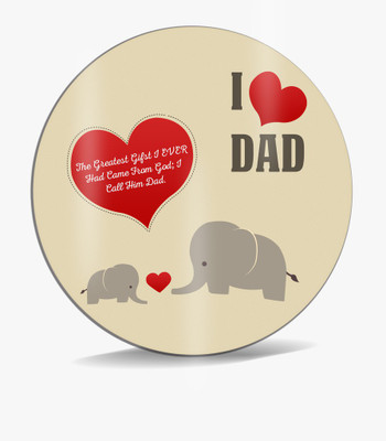 

SKY TRENDS The Greatest Gifts I Ever Had Came From God With Red Heart And Elephant Unique Gift For Happy Father's Day Mousepad(Multicolor)