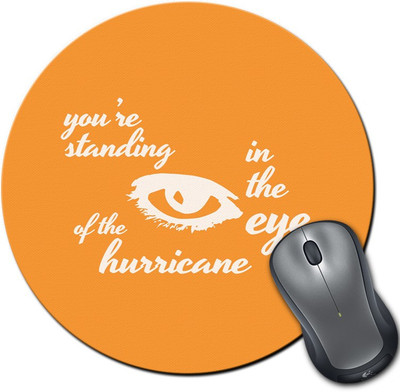 

Rangeele Inkers Bridgit Mendler Hurricane Round Mousepad(Multicolor)